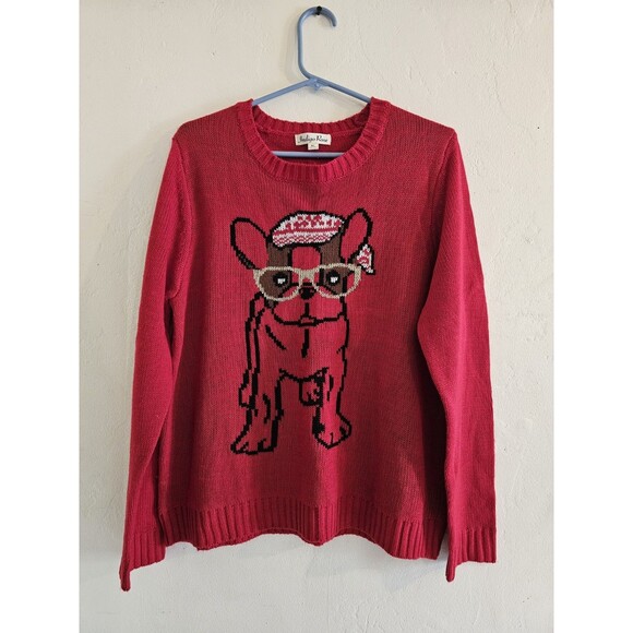 indigo Rose Sweaters - Indigo Rose Women’s Christmas Sweater Dog Knit  Size XL